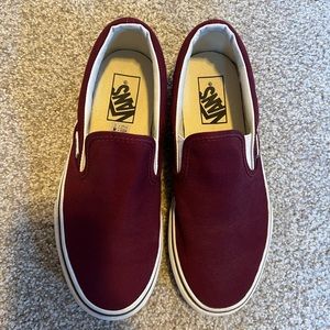 Women’s Maroon Vans Size 6.5